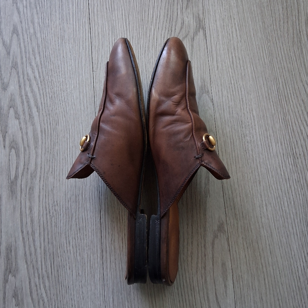 Gucci Princetown Brown Leather Mule 39.5EU - Picture 13 of 16